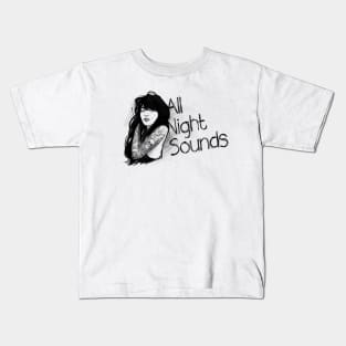 All Night Sounds Girl Kids T-Shirt